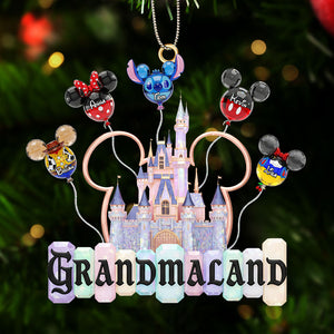 Grandkid Balloon Castle Ornament - Personalized Gifts For Christmas 07OHTI181125