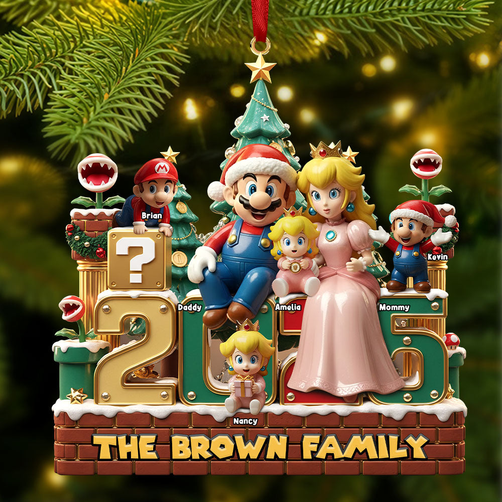 Family Ornament - Personalized Gifts For Family Christmas Ornament 05PATI061125