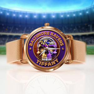 Football Mesh Strap Quartz Watch - Personalized Gifts For Football Lovers 02huti170725