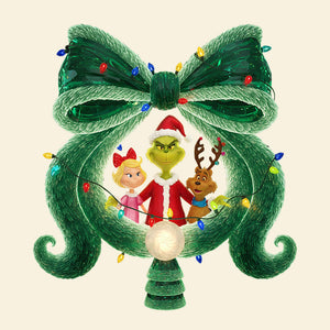 Cute Green Characters Tree Topper - Gifts For  Christmas 01PATI211125