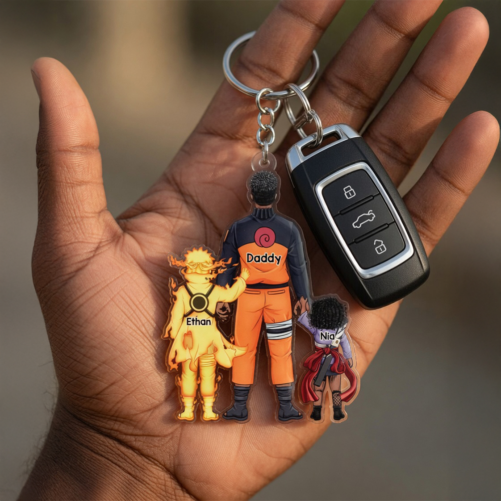 Warrior Father Keychain - Personalized Gifts 01qhhu080526