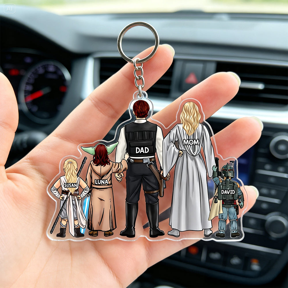 Space Warriors Keychain - Gifts For Family 02QHHU030426