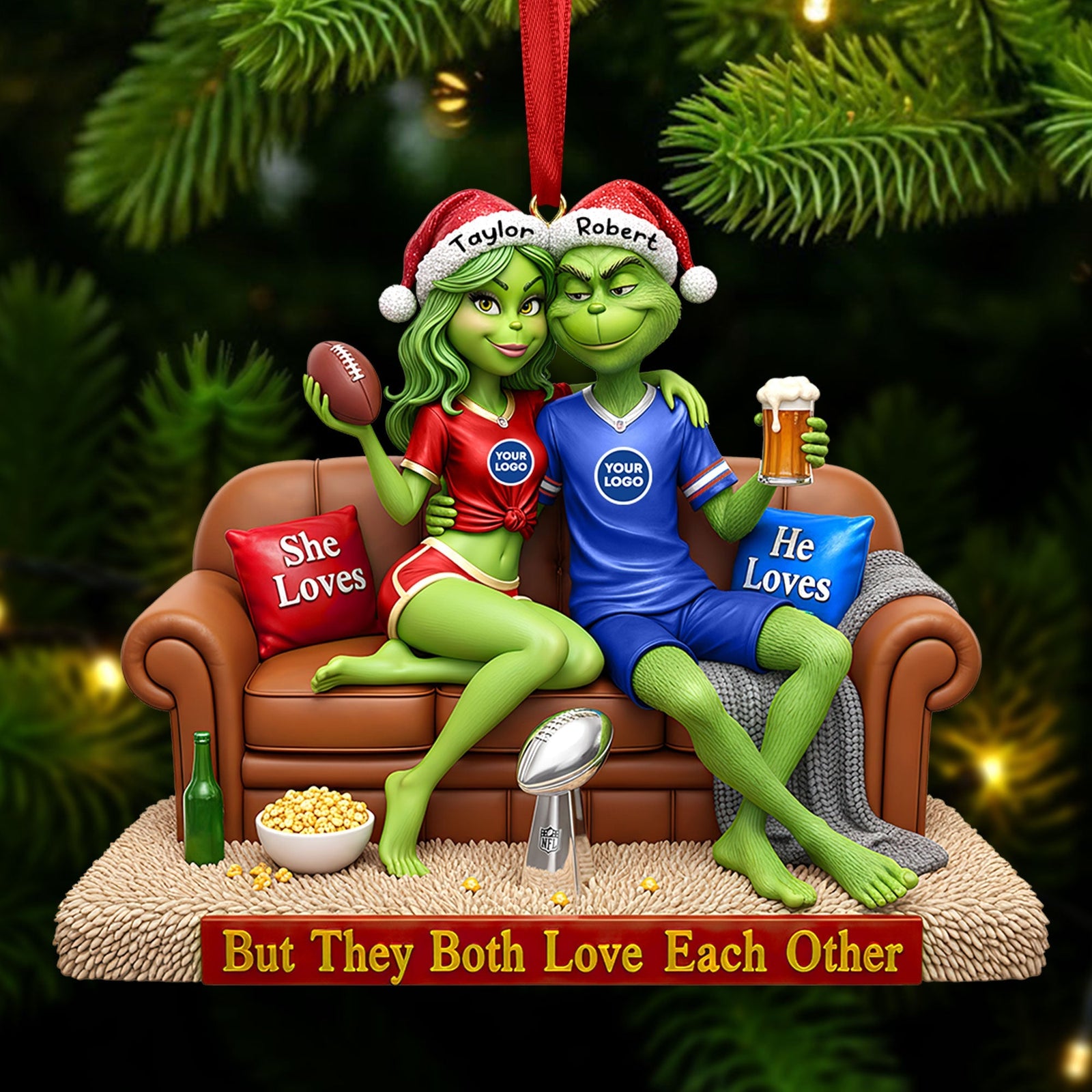 Personalized Gift For Couple Christmas Ornament 05HUTI291025