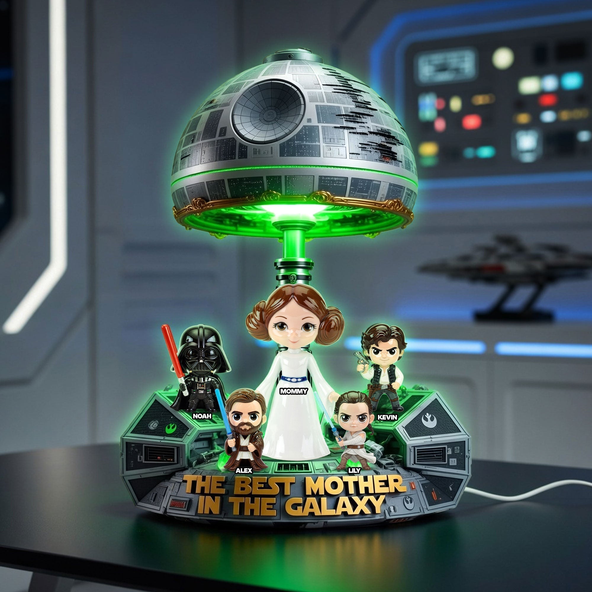 Spaceship Sci-fi Theme Mom Light Box - Personalized Gifts For Mom 02OHTI140426
