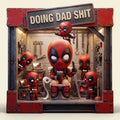 Funny Fighter Dad And Kids Acrylic Plaque 02NATI160426