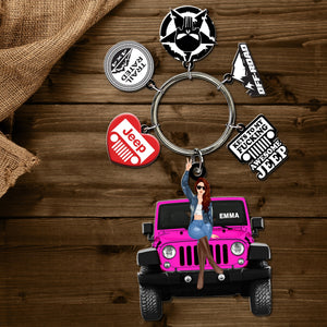 Personalized Gifts For Her Keychain With Charms 02KADC130624TM-Homacus