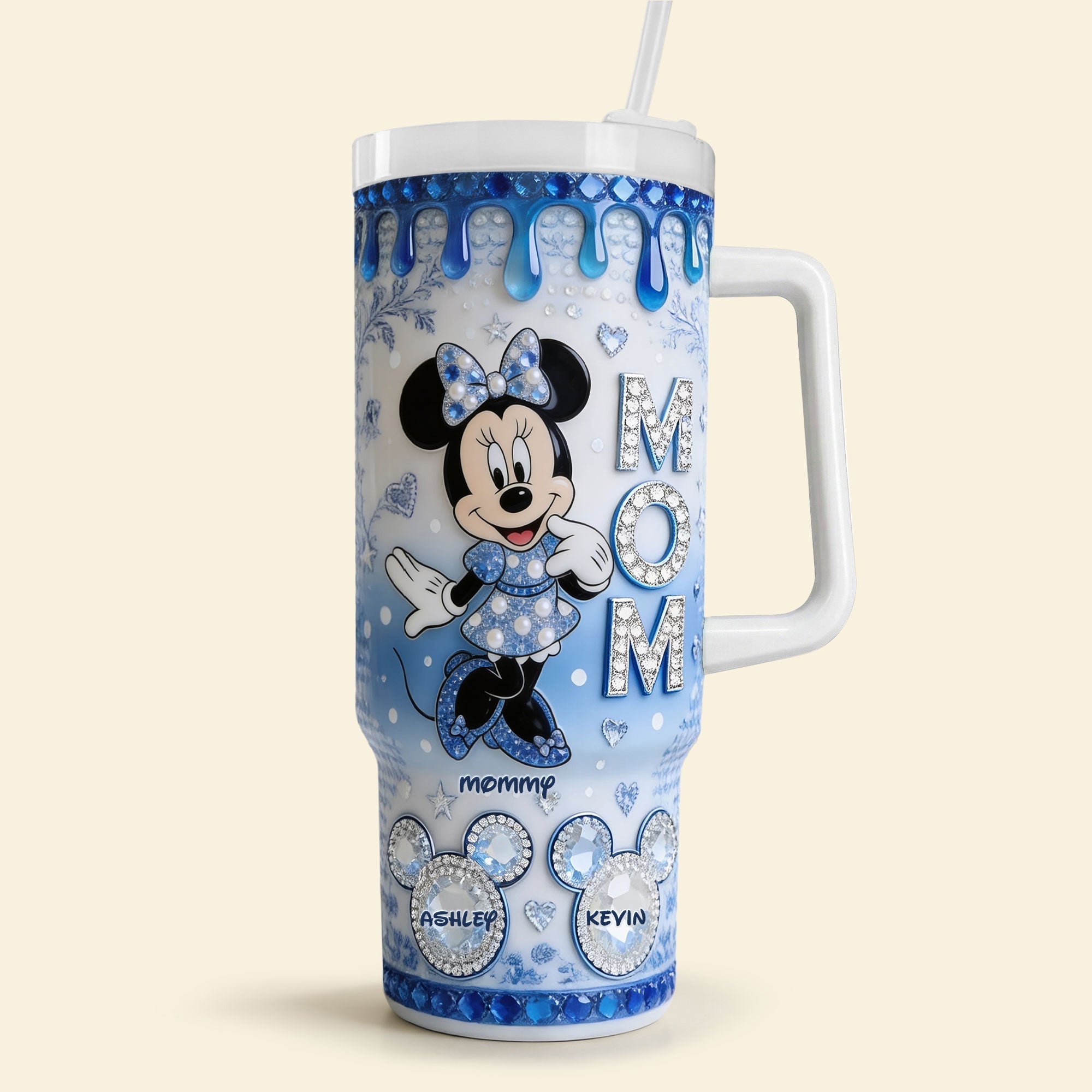 Toile de Jouy Fairytales Mom And Kid 40oz Tumbler 04PGTI230426