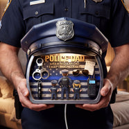 Police Dad and Kids Acrylic Light Box - Personalized Gifts For Dad 05tyti050526