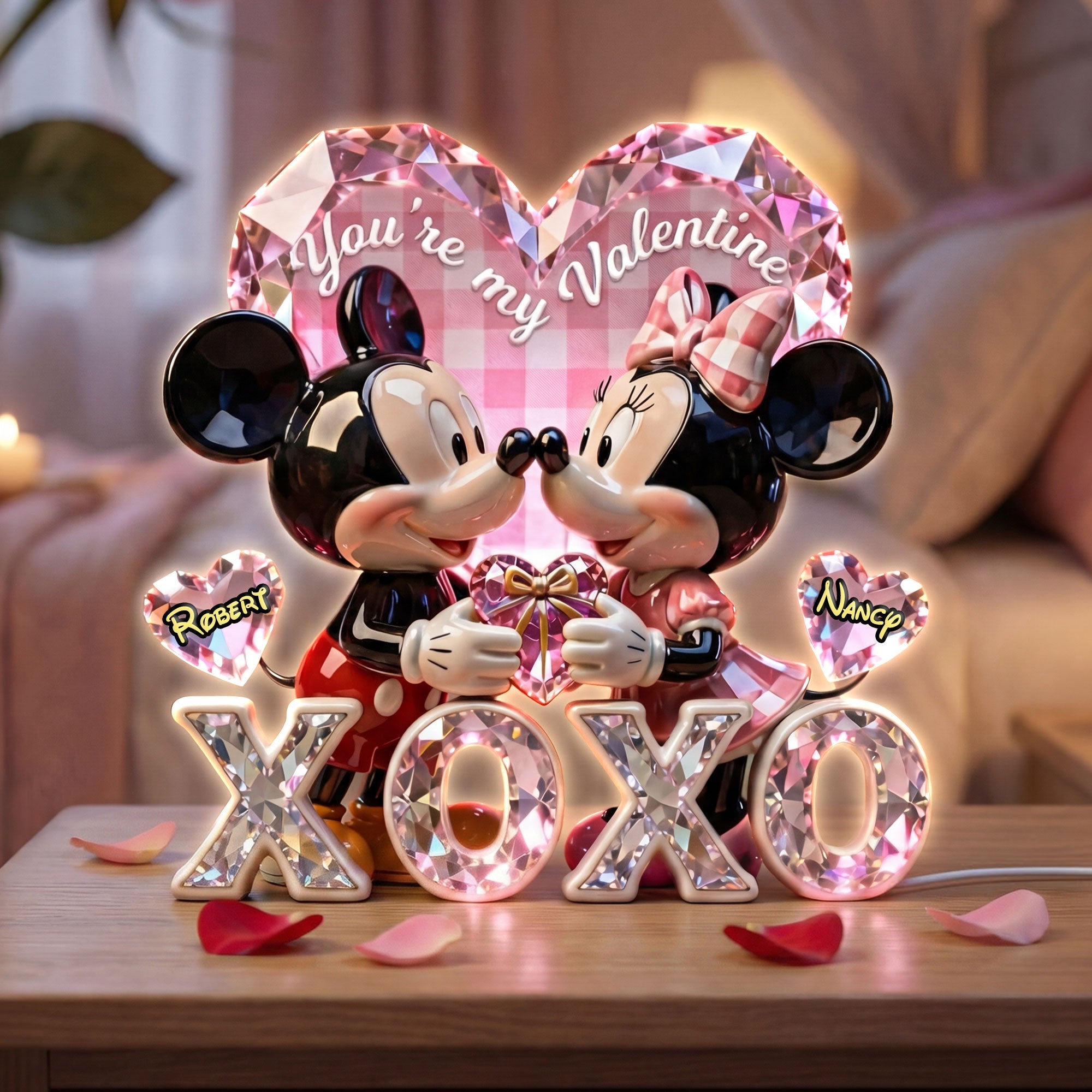 Romantic Couple Acrylic Light Box - Personalized Gifts For Couple 01pati150126