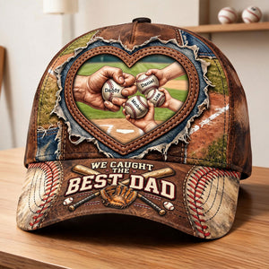 Best Catch Baseball Dad Cap - Personalized Gift For Dads 04NATI060526