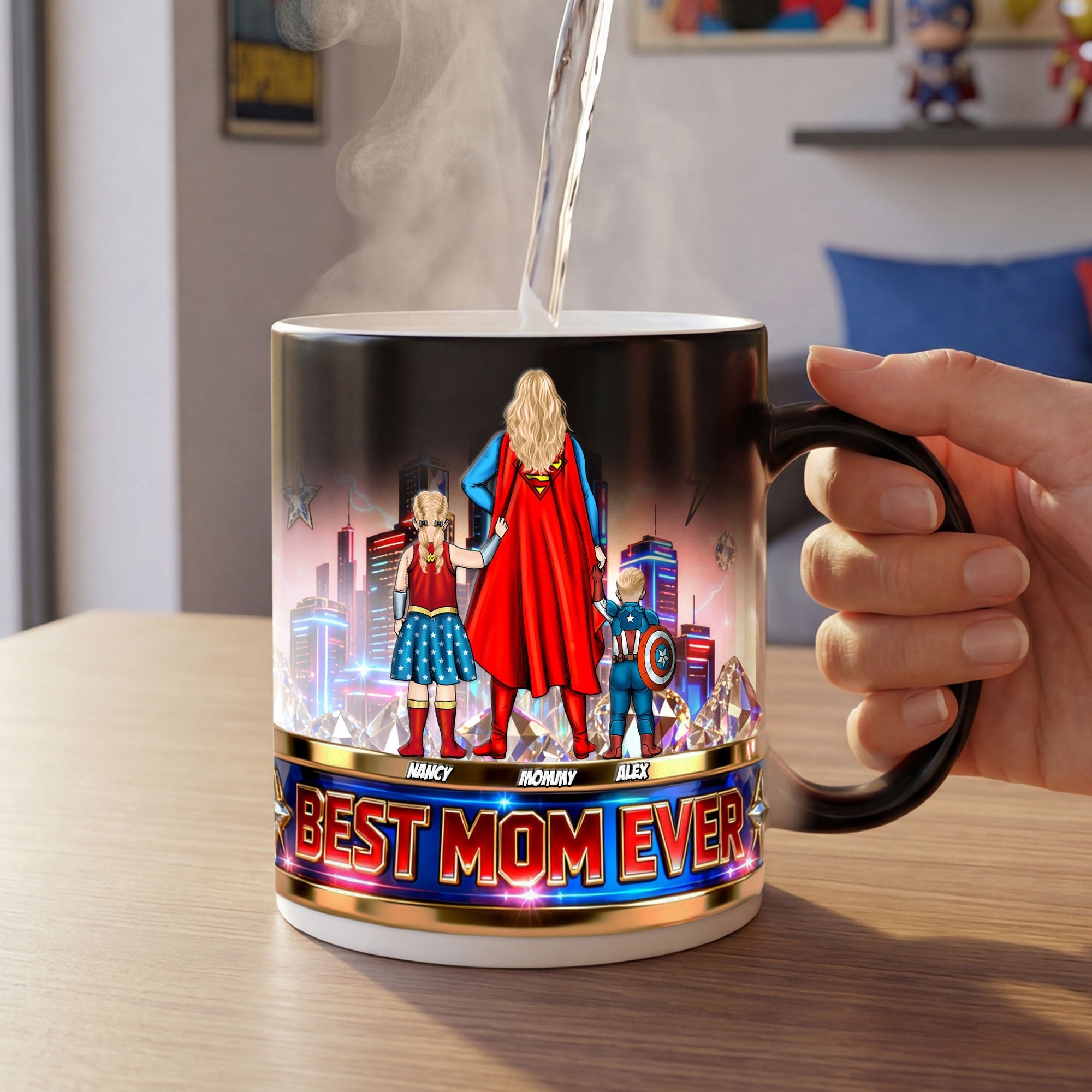 Powerful Mom And Kids Magic Ceramic Coffee Mug 05OHTI070426PA