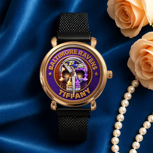 Football Mesh Strap Quartz Watch - Personalized Gifts For Football Lovers 02huti170725