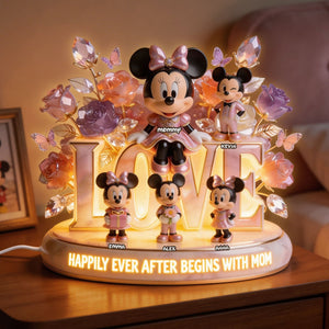 Happier Because Of Mom Acrylic Light Box - Personalized Gifts For Mom 01PGTI020426