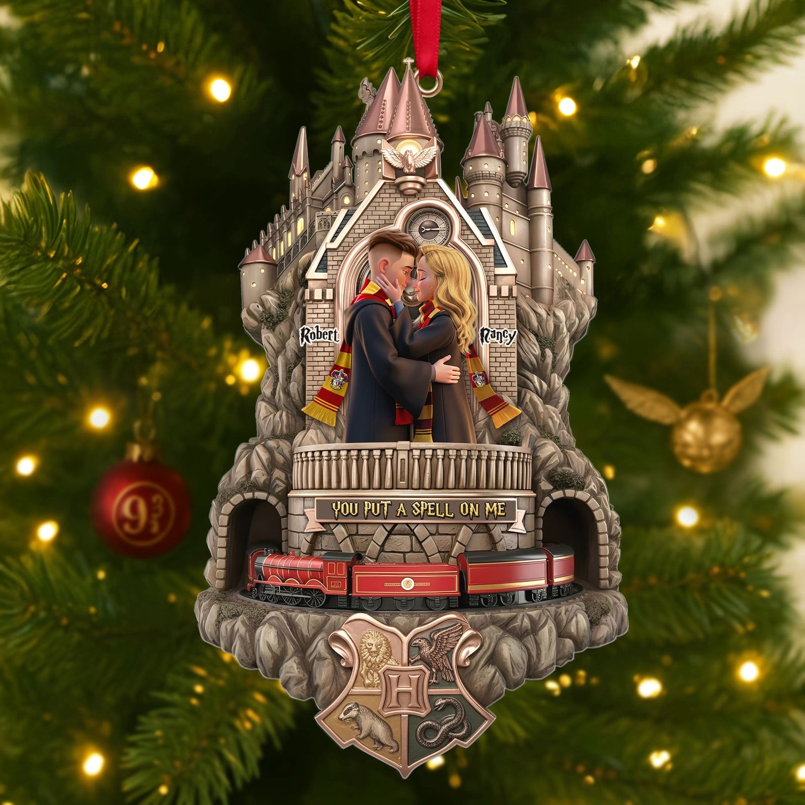 Magical Couple Ornament - Personalized Gift For Christmas 03OHTI221025