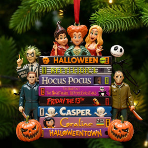 Horror Tape Stack Ornament, Personalized Christmas 02qhti161025