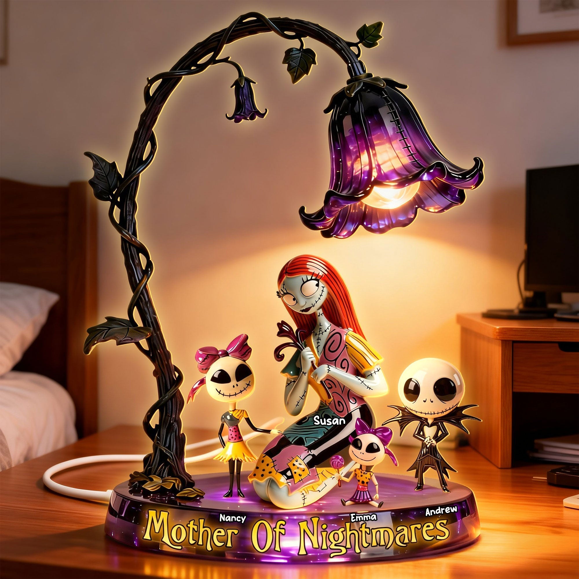Spooky Mom And Kids Light Box - Personalized Gifts For Mom 01NATI250226