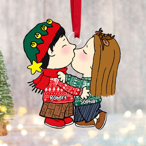 Snuggle Season Ornament - Personalized Christmas Gifts-Homacus