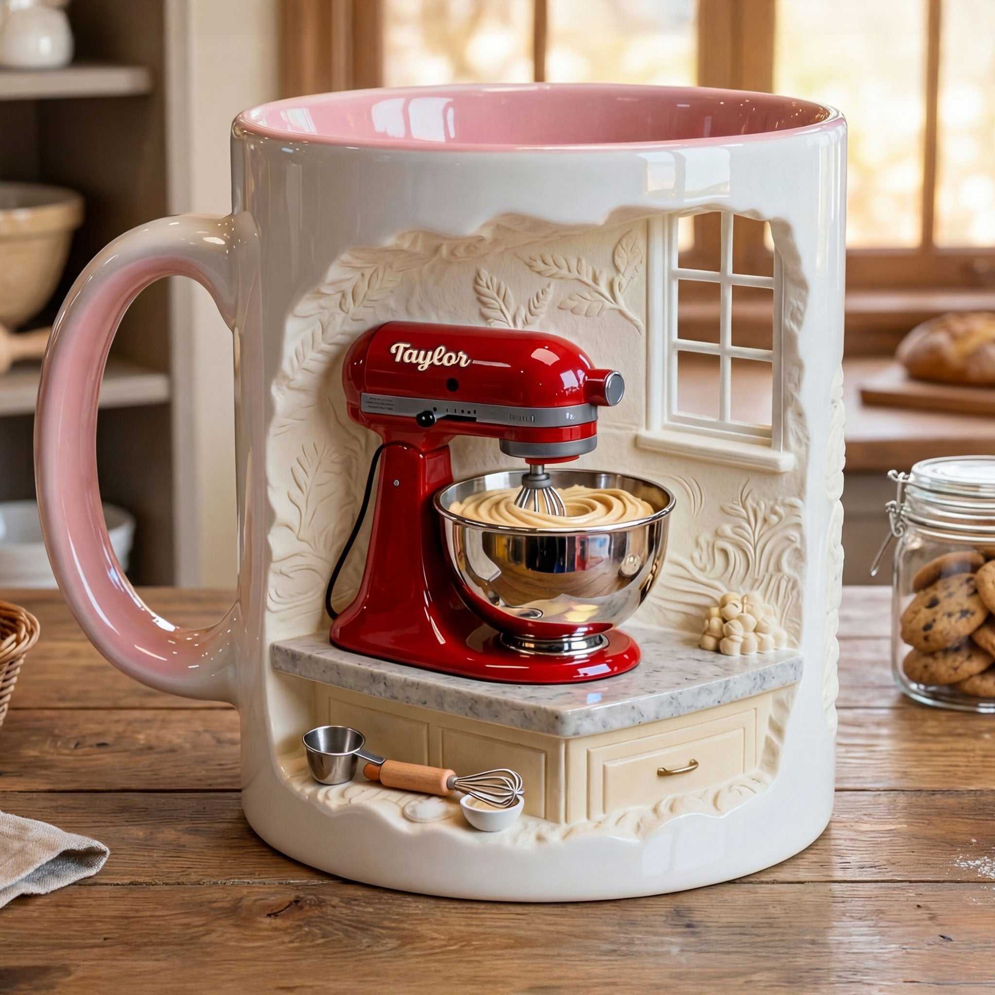 Cake Mixer Coffee Accent Mug - Personalized Gifts For Baker Coffee Mug 02KITI130125