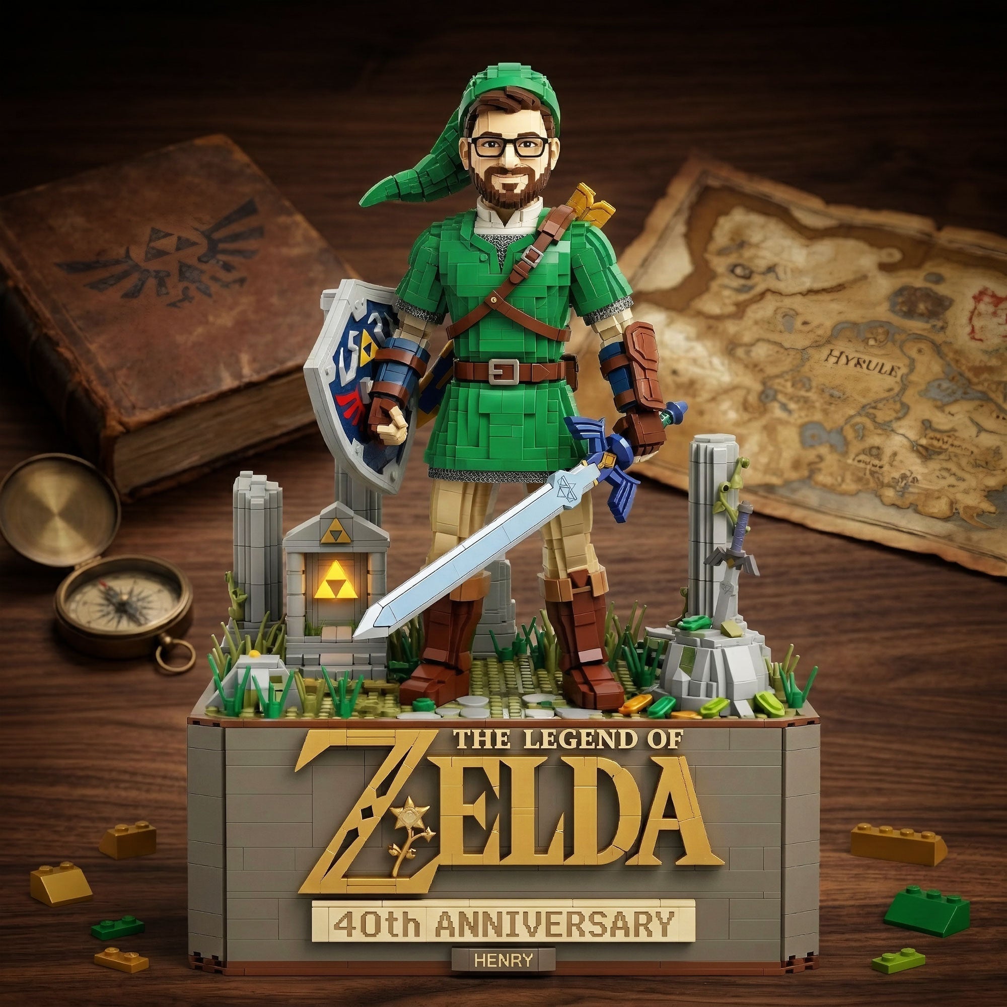 40 Years Of Adventure Acrylic Plaque - Custom Photo Gifts For Game Lovers 03QHTI240326