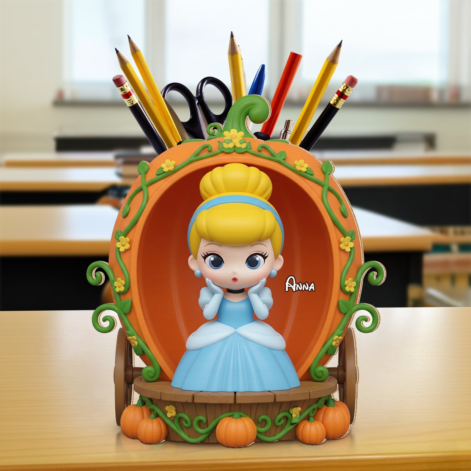 Princess Pen Holder - Personalized Gifts For Princess Lovers 01pgti300725