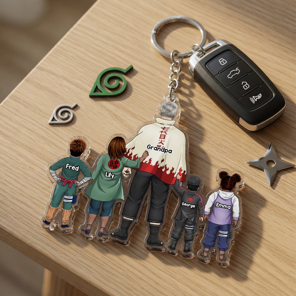 Warrior Father Keychain - Personalized Gifts 01qhhu080526