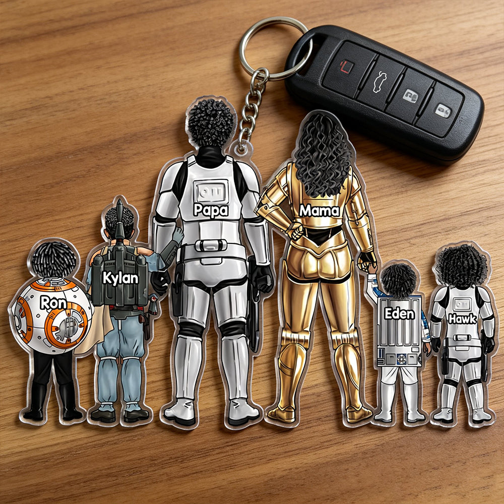 Space Warriors Keychain - Gifts For Family 02QHHU030426