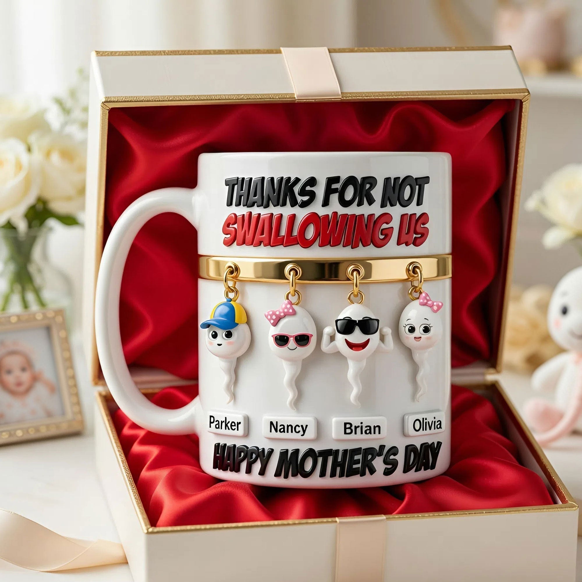 Funny Sperm Kids Coffee Mug - Personalized Gifts For Mom 04OHTI080426-Homacus