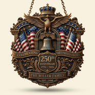250th USA Anniversary Metal Sign - Personalized Patriotic Gifts 01TYTI190326 - Metal Signs - GoDuckee