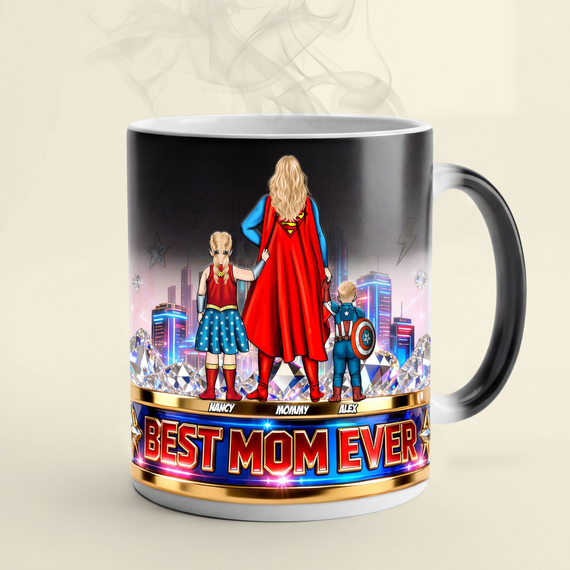 Powerful Mom And Kids Magic Ceramic Coffee Mug 05OHTI070426PA