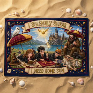 I Need Some Sun Beach Towel - Personalized Gifts 04tyti080726