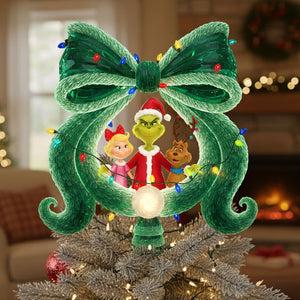 Cute Green Characters Tree Topper - Gifts For  Christmas 01PATI211125