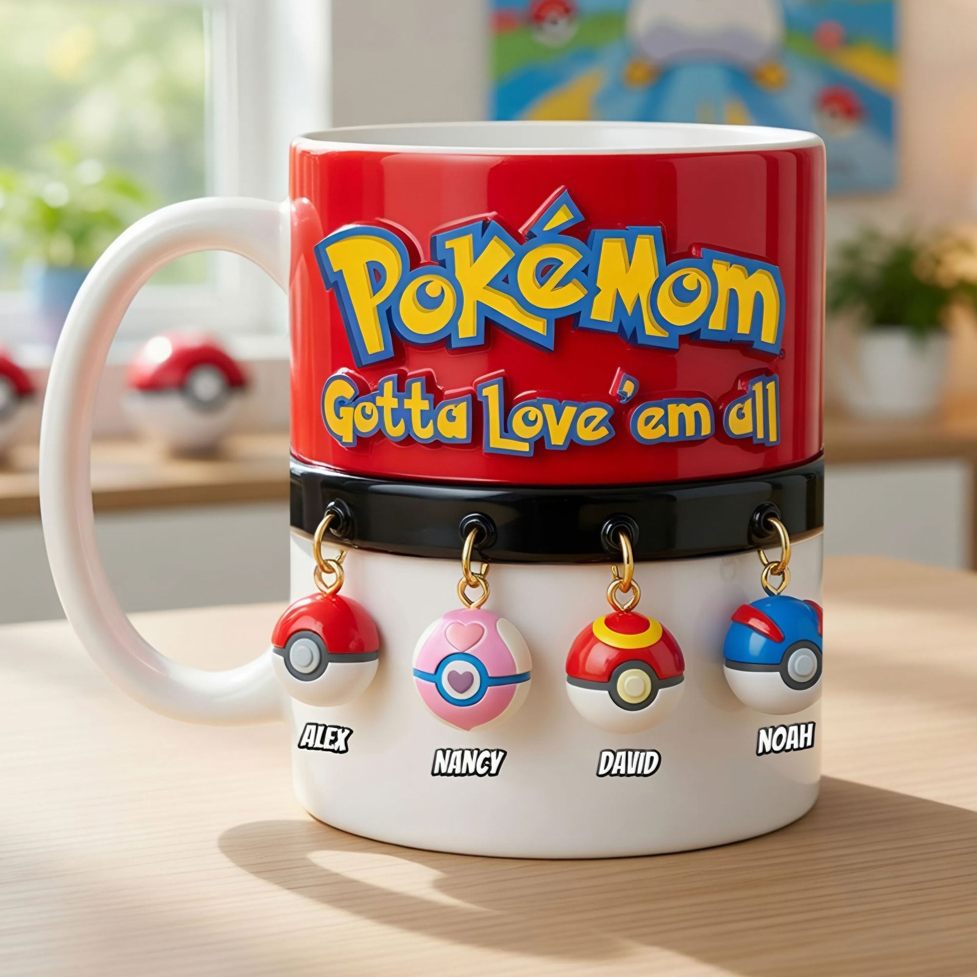 Pocket Monster Mom Coffee Mug - Personalized Gifts For Mom 04OHTI030426