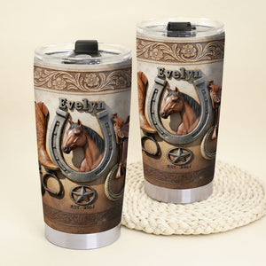 Cowboy Horse Tumbler – Custom Photo Gifts For Horse Lovers 04kiti271225