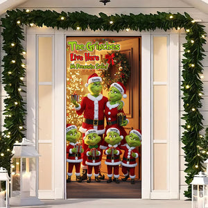 Personalized Gifts For Family Christmas Door Cover 06PGTI011125