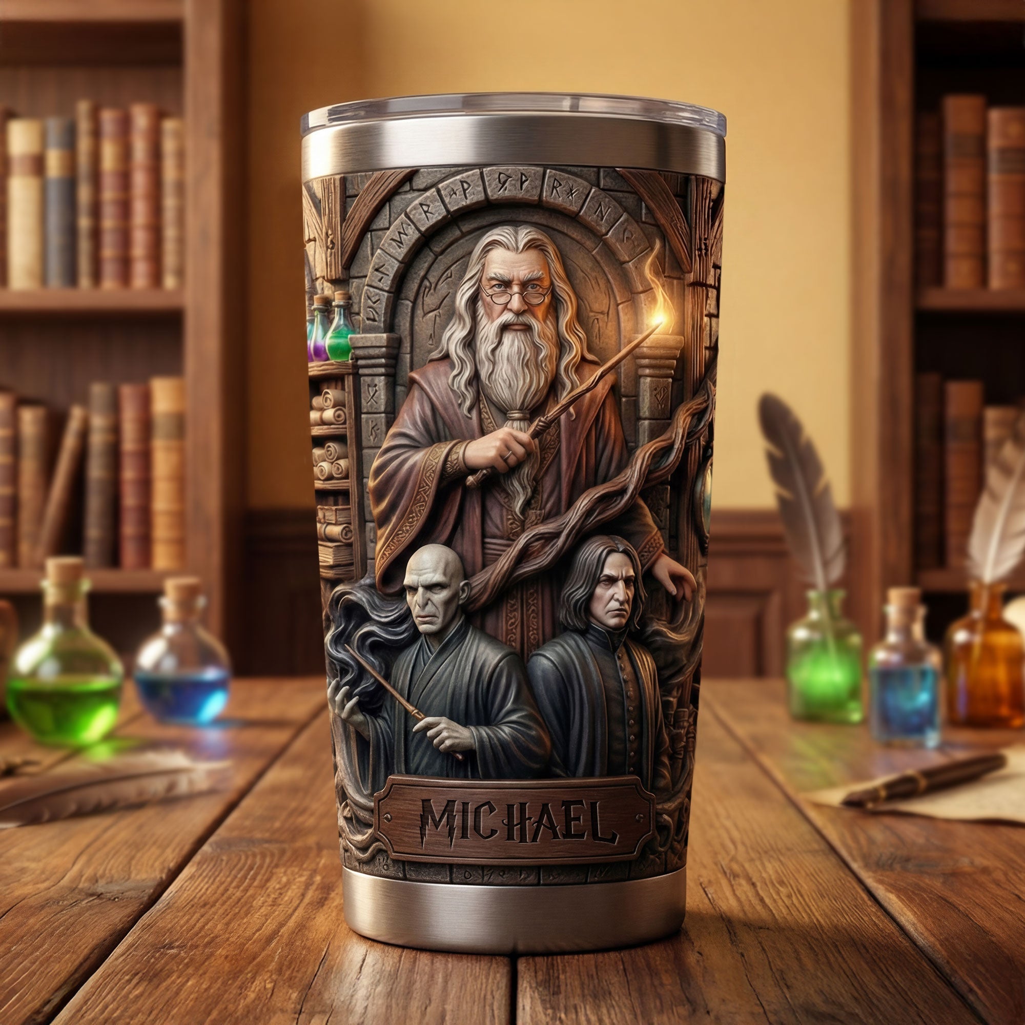 Fantasy Novel Character Tumbler - Personalized Gifts For Fantasy Lovers 01pati170126