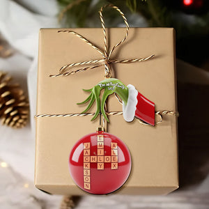 Crossword Family Name Ornament - Personalized Gift For Christmas 04NATI241025