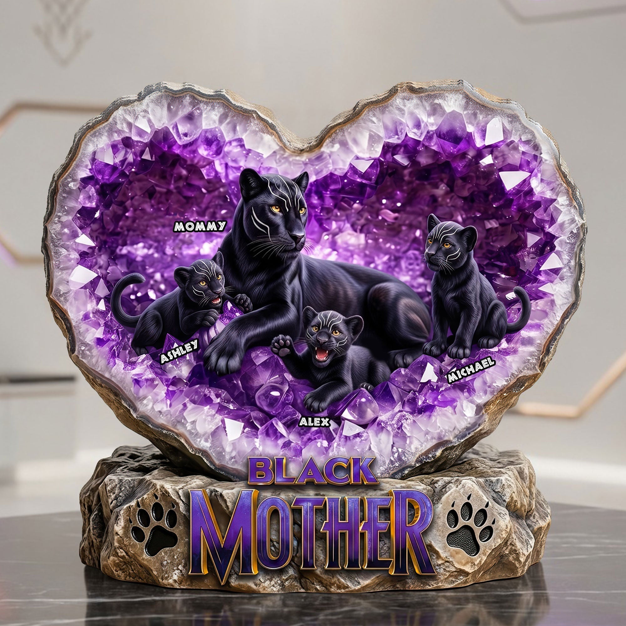 Powerful Panther Mom Acrylic Plaque - Personalized Gifts For Moms 05HUTI170426