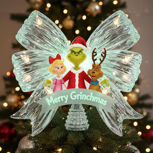 Cute Green Characters Tree Topper - Gifts For  Christmas 01PATI211125