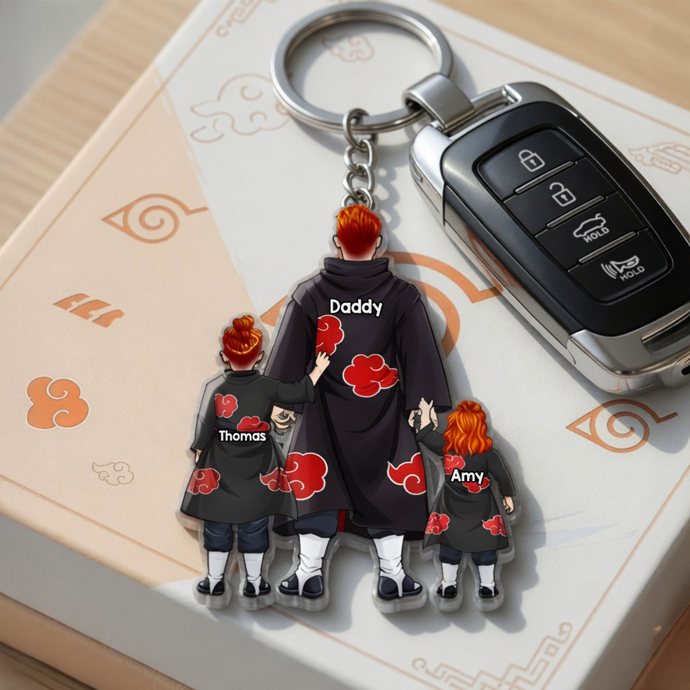 Warrior Father Keychain - Personalized Gifts 01qhhu080526