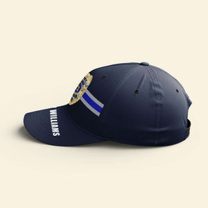 Custom Police Badge And State Seal - Personalized Classic Cap - Classic Cap - GoDuckee