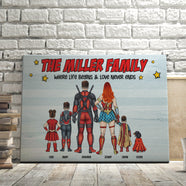 Family 03NALI240323TM Personalized Canvas Print - Poster & Canvas - GoDuckee