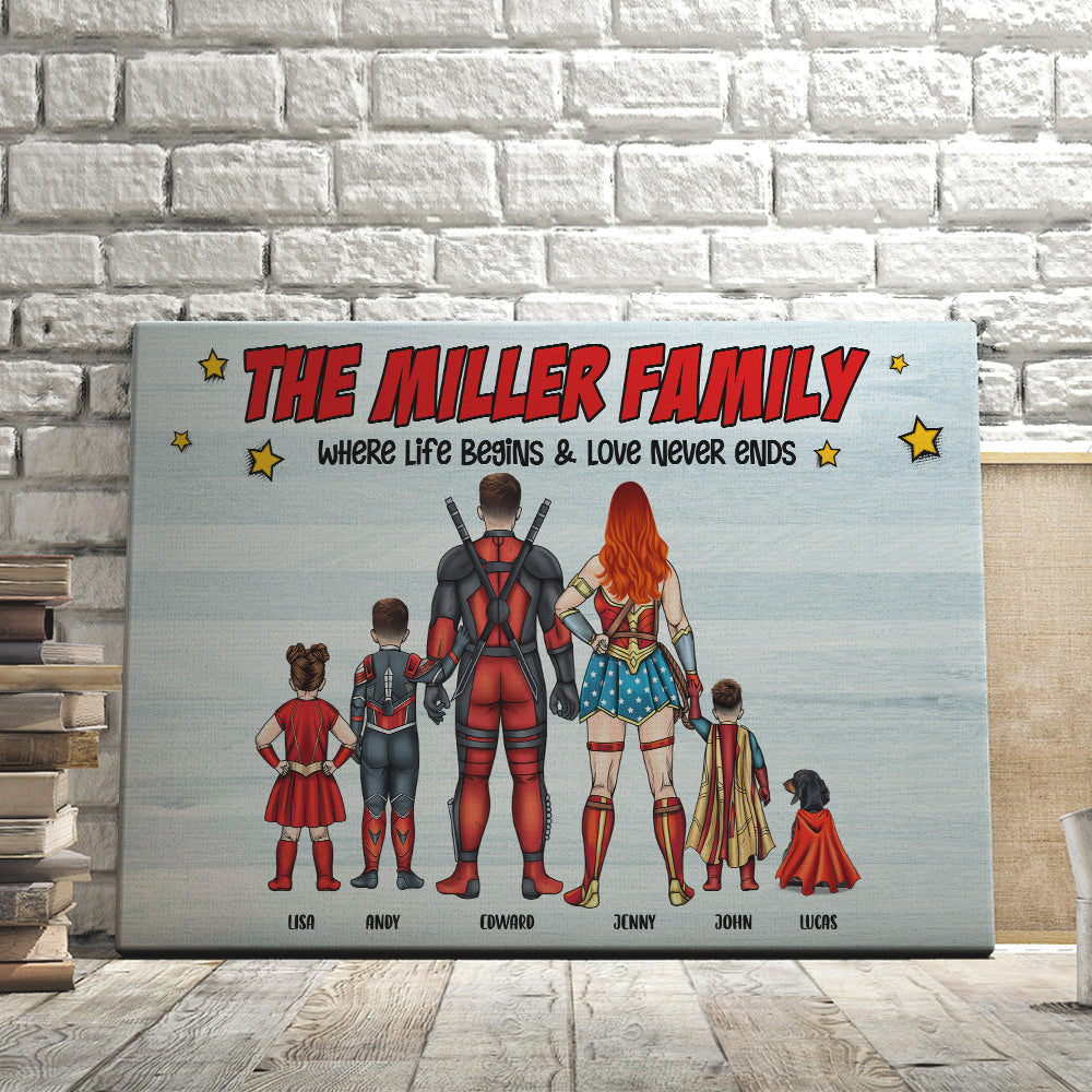 Family 03NALI240323TM Personalized Canvas Print - Poster & Canvas - GoDuckee