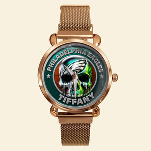 Football Mesh Strap Quartz Watch - Personalized Gifts For Football Lovers 02huti170725