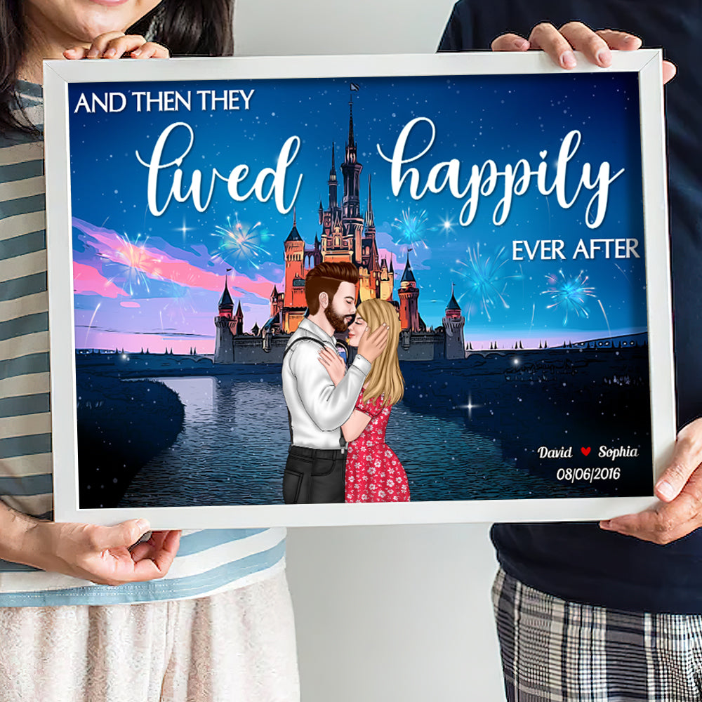 Couple Kissing 05ACDT100623TM Personalized Couple Canvas Poster - Poster & Canvas - GoDuckee