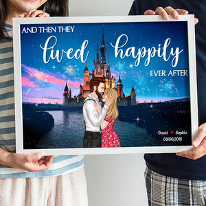 Couple Kissing 05ACDT100623TM Personalized Couple Canvas Poster - Poster & Canvas - GoDuckee