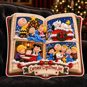 Capturing The Joy Of Christmas Pillow - Personalized Christmas Gifts 01hadt031026