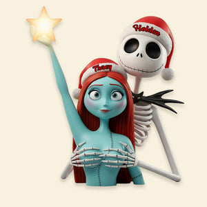 Naughty Couple Christmas Tree Topper - Personalized Gifts For Couple 03ohmg191125