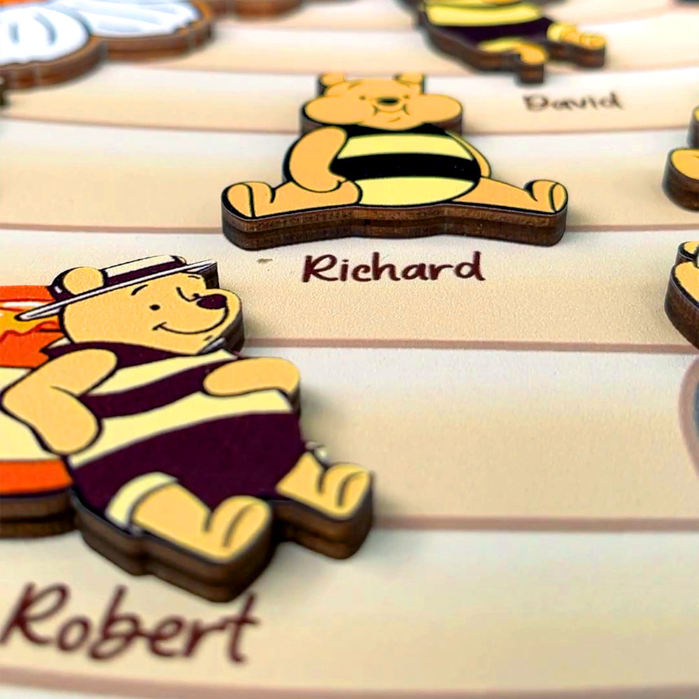 Personalized Gifts For Grandma Wood Sign Grandma's Reasons To Bee Happy 05htqn060224 - Wood Signs - GoDuckee