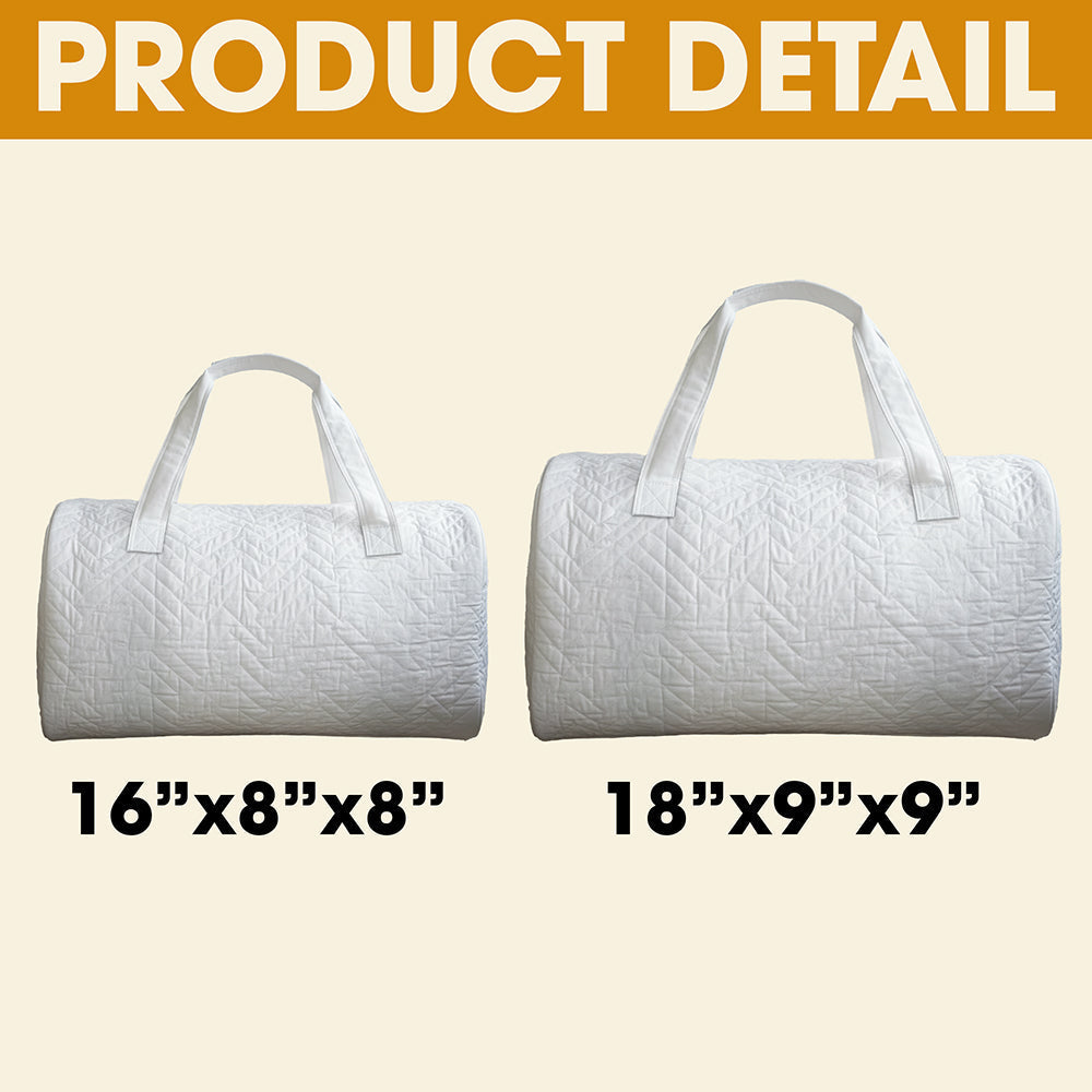 Personalized Gifts For Couple Toile de Jouy Quilted Duffle Bag 01pgtn081025-Homacus
