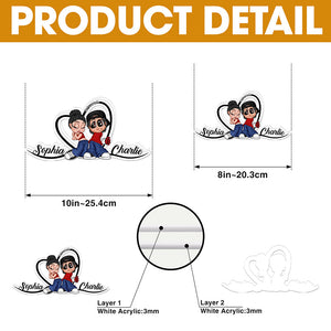 (Printbelle) Personalized Gifts For here Custom Shape Acrylic Light Box Quote/Design Mã - Light Box - GoDuckee